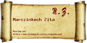 Marczinkech Zita névjegykártya